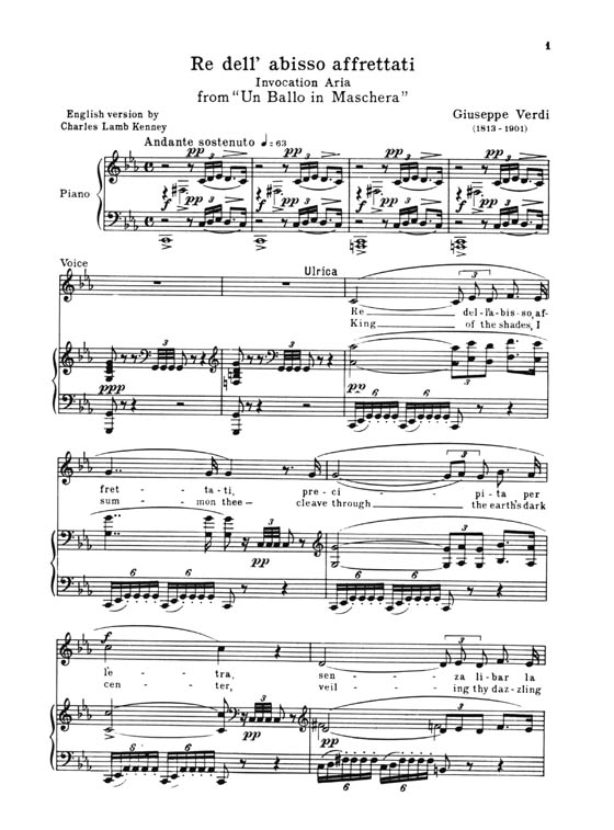 Arias for Mezzo-Soprano and Alto , Volume One Arias for Mezzo-Soprano and Alto , Volume One