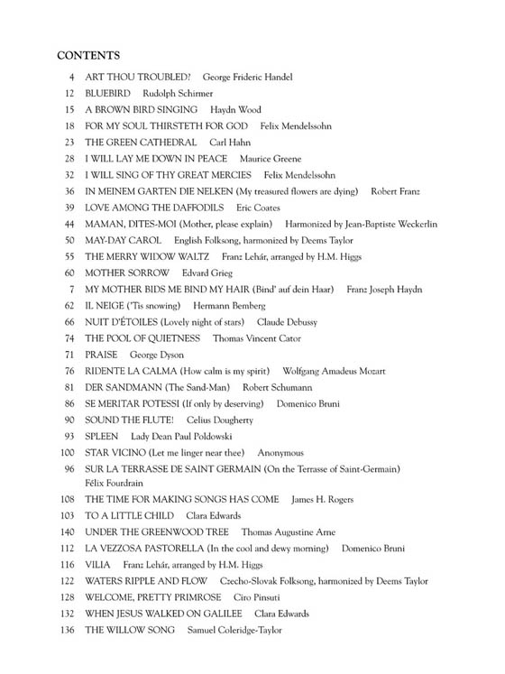 The First Book of Soprano Solos , Part Ⅲ The First Book of Soprano Solos , Part Ⅲ