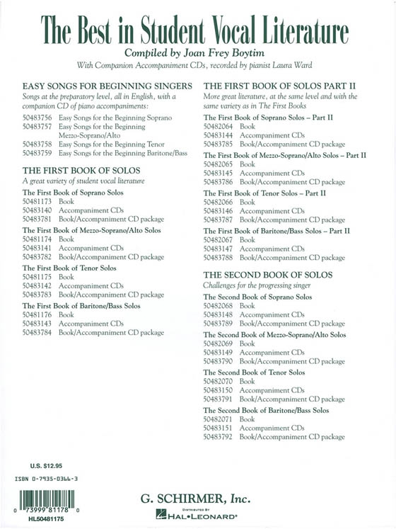 The First Book of Tenor Solos The First Book of Tenor Solos