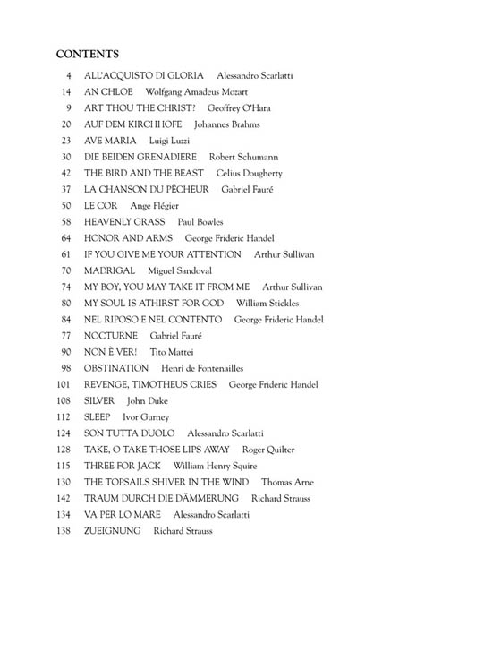 The Second Book of Baritone/Bass Solos , Part Ⅱ The Second Book of Baritone/Bass Solos , Part Ⅱ