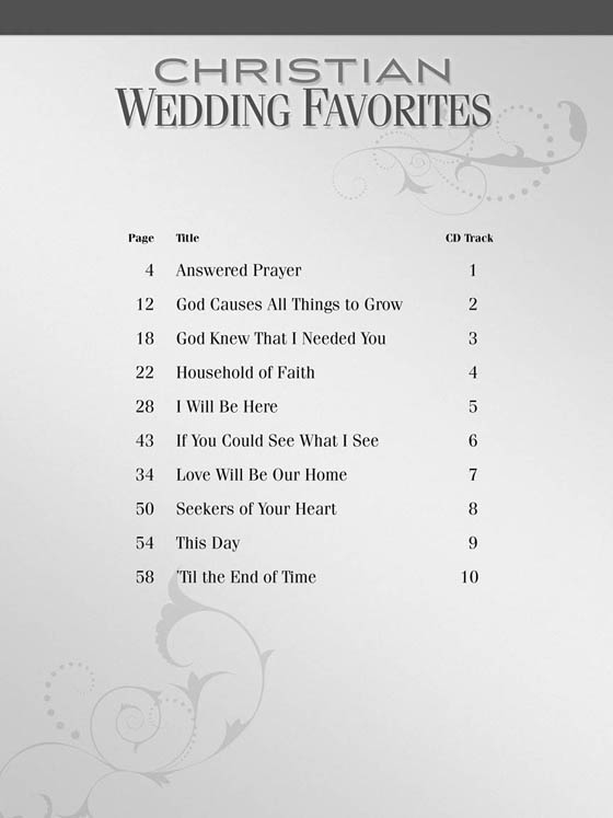 Christian Wedding Favorites , Wedding Essentials【CD+樂譜】Piano‧Vocal‧Guitar