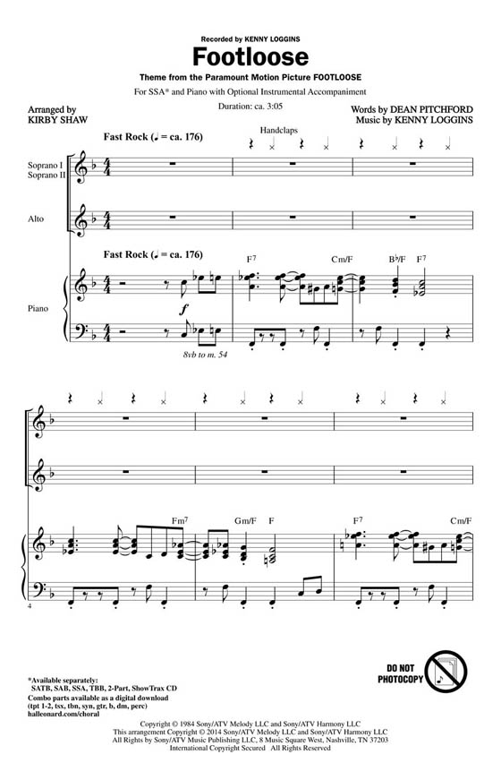 【Footloose】SSA 【Footloose】SSA