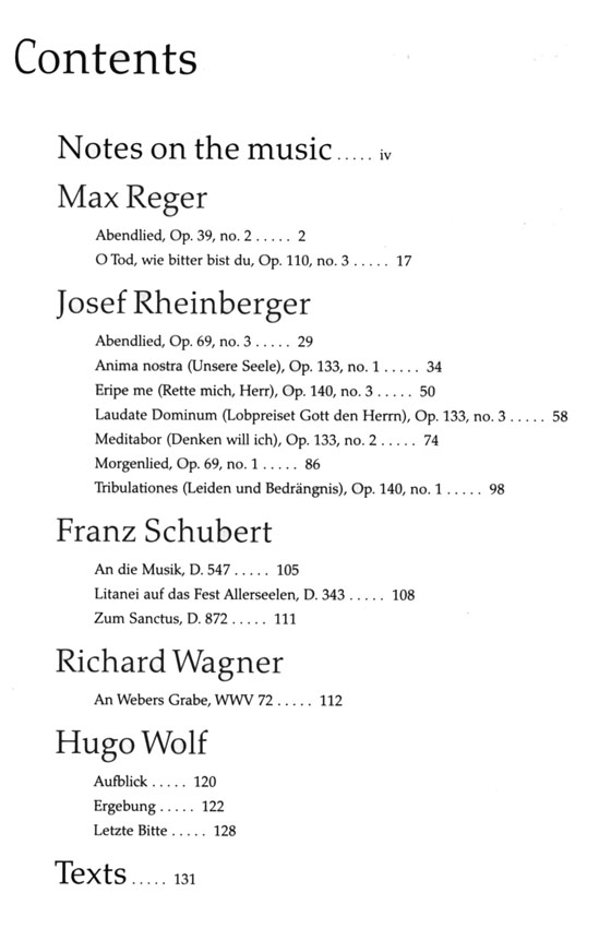 【German Romantic Motets】Reger to Wolf
