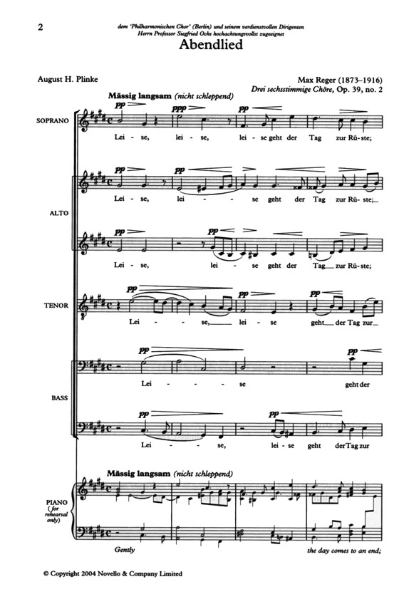 【German Romantic Motets】Reger to Wolf 【German Romantic Motets】Reger to Wolf