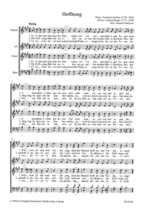 Hasmik Bokhyan【Dass du ewig denkst an mich】Zwölf Lieder der Romantik für gemischten Chor Hasmik Bokhyan【Dass du ewig denkst an mich】Zwölf Lieder der Romantik für gemischten Chor