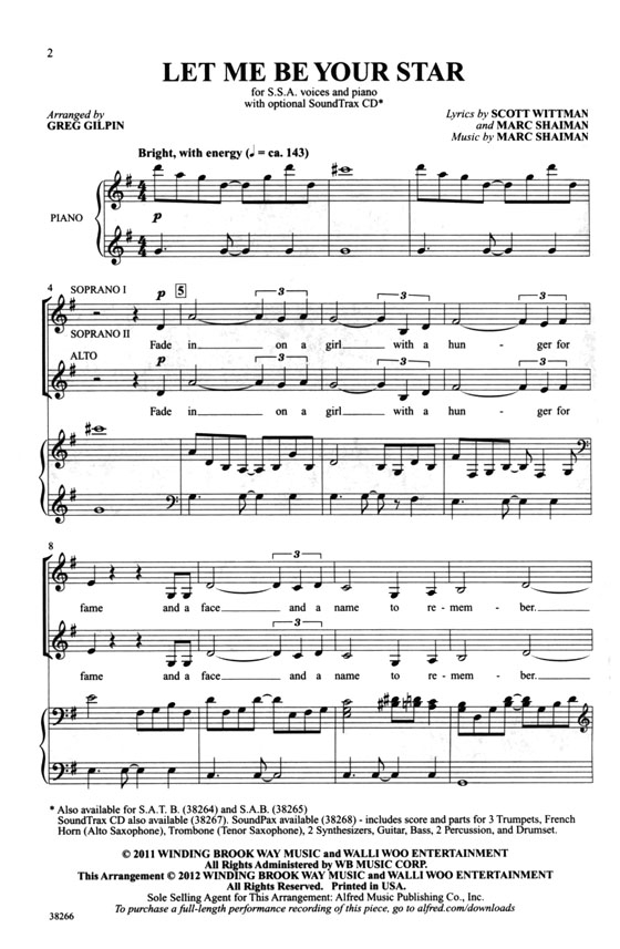 【Let Me Be Your Star】SSA 【Let Me Be Your Star】SSA