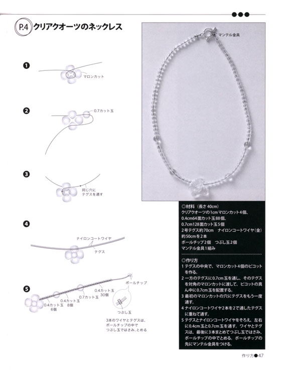 ドレスアップのストーンジュエリー Homemade Accessories Of The Jewels