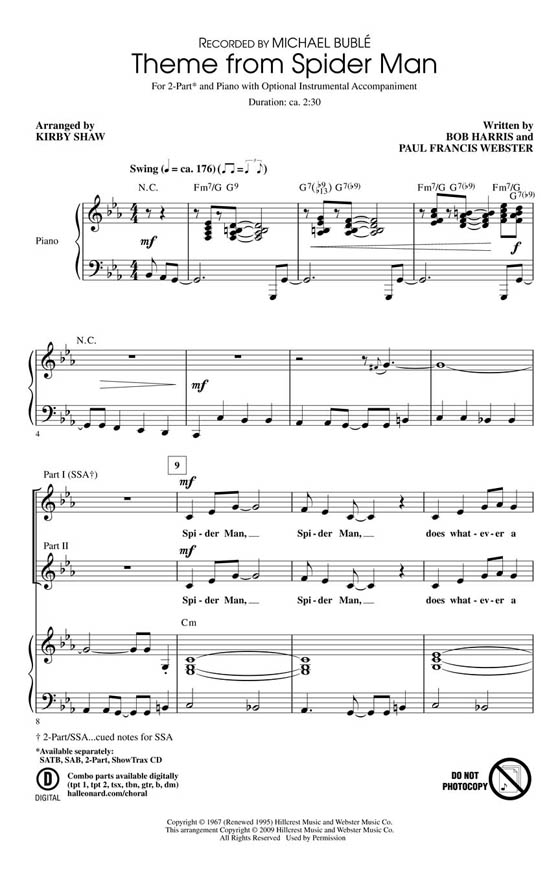 【Theme from Spider Man】2-Part 【Theme from Spider Man】2-Part