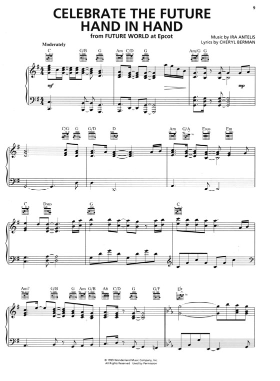 【The Disney Theme Park Songbook】Piano‧Vocal‧Guitar