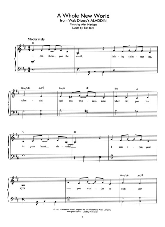 【Disney Hits】Easy Piano