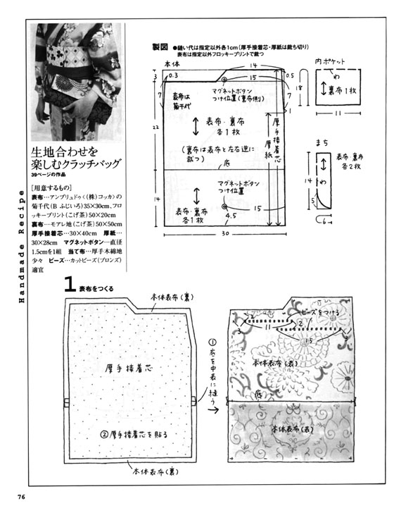 和柄の布合わせ