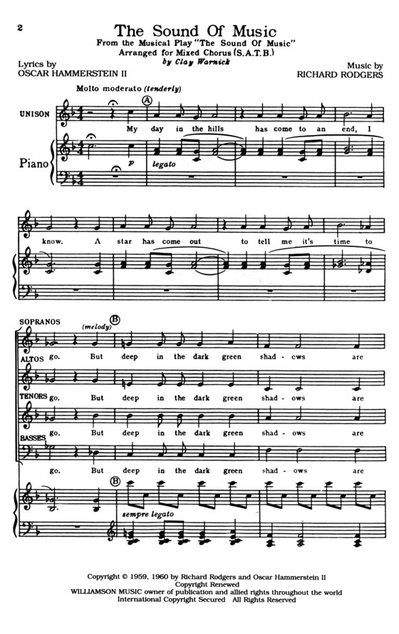 The Sound of Music (SATB,Piano)
