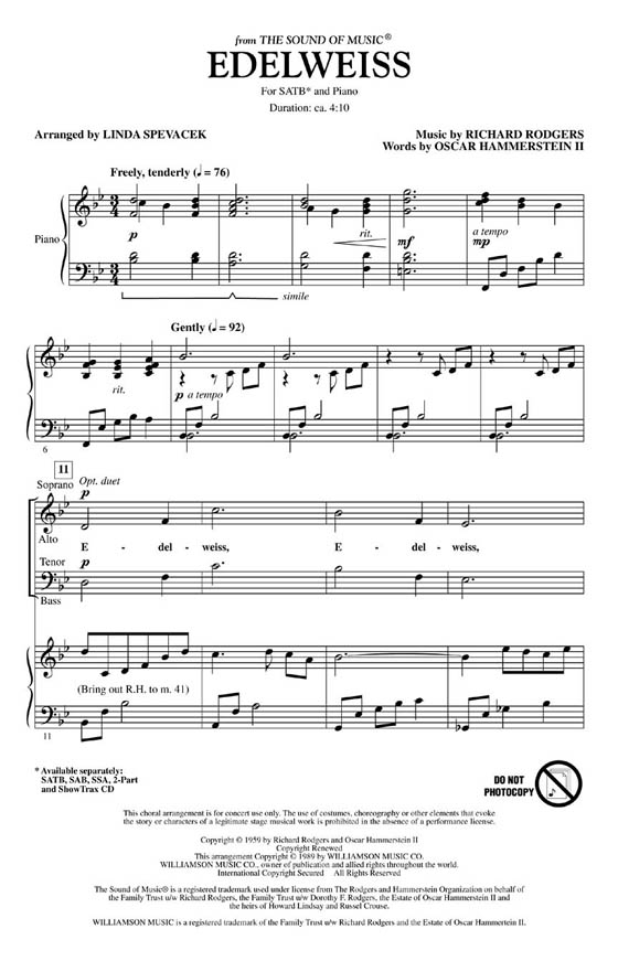 【Edelweiss】SATB 【Edelweiss】SATB