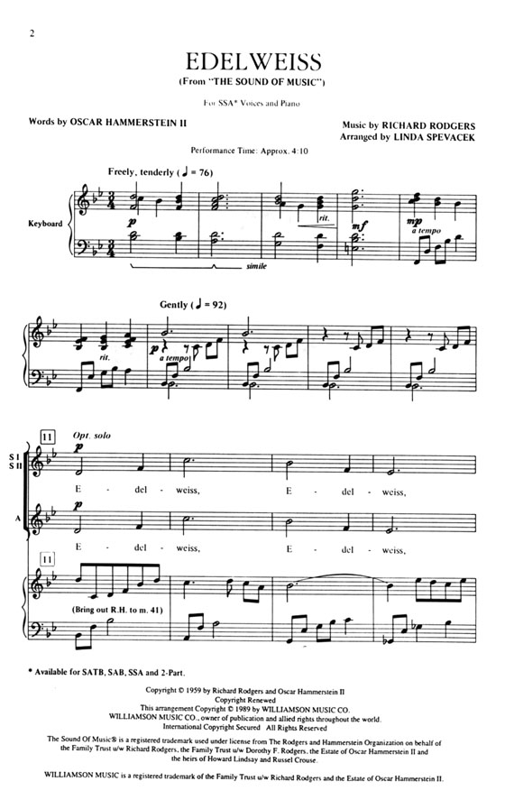 【Edelweiss】SSA 【Edelweiss】SSA