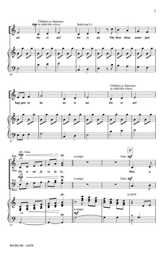 【Do-Re-Mi】SATB 【Do-Re-Mi】SATB
