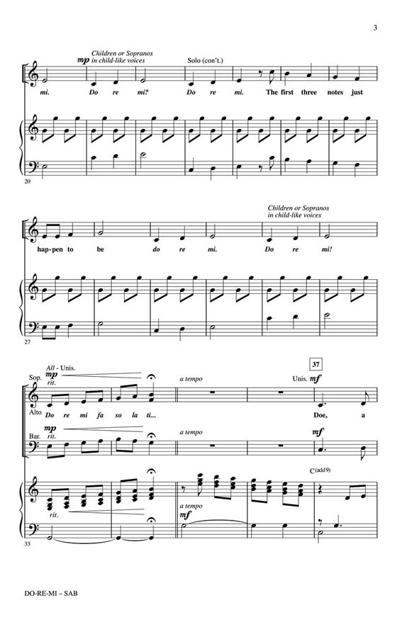 【Do-Re-Mi】SAB 【Do-Re-Mi】SAB