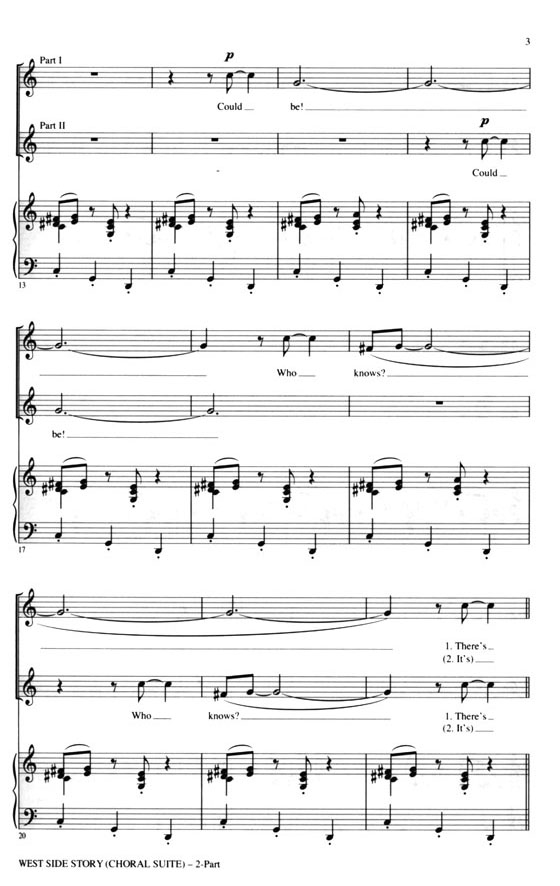 West Side Story【Choral Suite】2-Part West Side Story【Choral Suite】2-Part