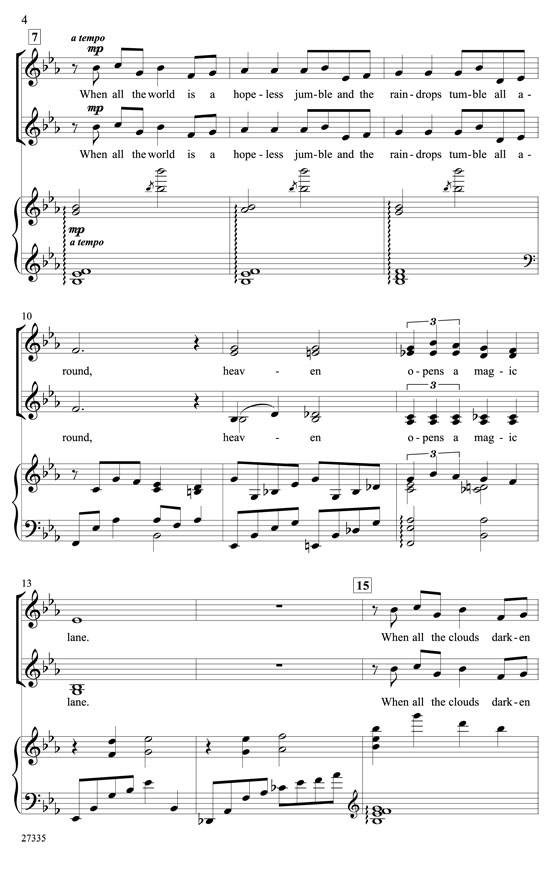 【Over the Rainbow】SSAA with Piano 【Over the Rainbow】SSAA with Piano
