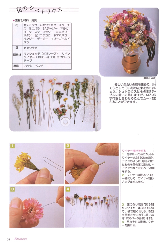 木の実と花のドイツ装花