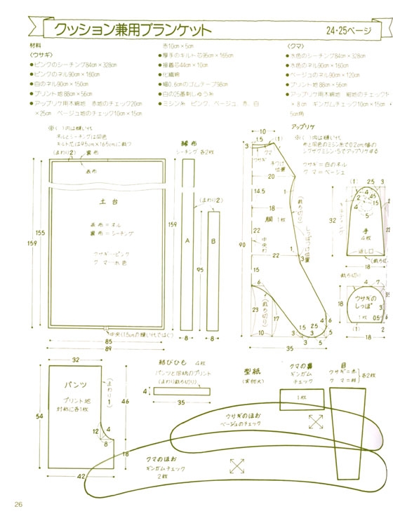 手作りのシートカバーと小もの