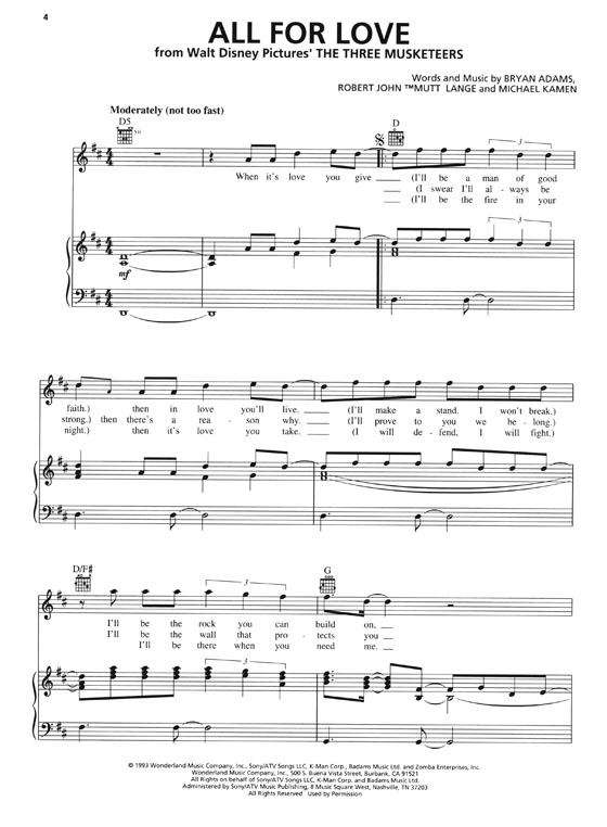 Bryan Adams【Anthology】Piano‧Vocal‧Guitar