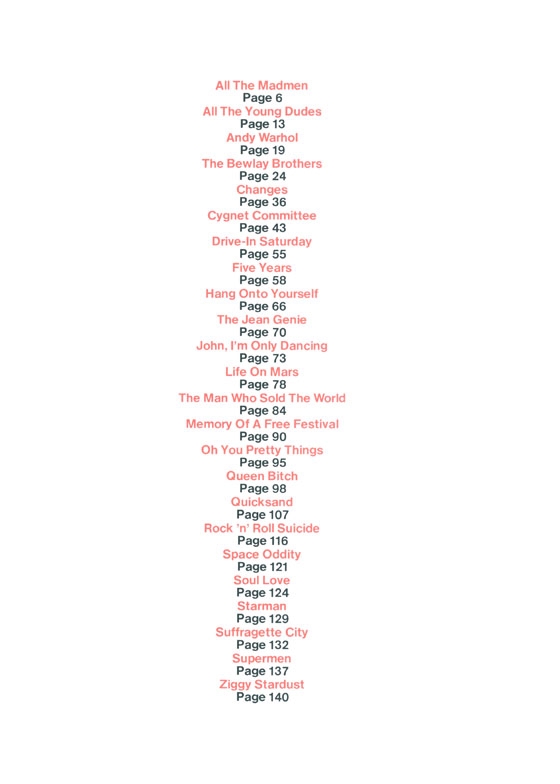 【The Songs Of David Bowie】for Piano／Vocal with Guitar Chord Boxes