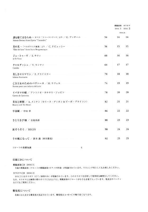フルートのしらべ【CD+樂譜】