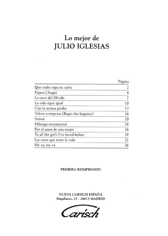Julio Iglesias【Lo mejor de】
