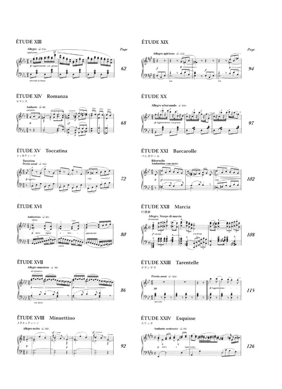 Marmontel【24 Etudes Caraceteristiques, Op. 25】マルモンテル 24の性格的練習曲 作品25
