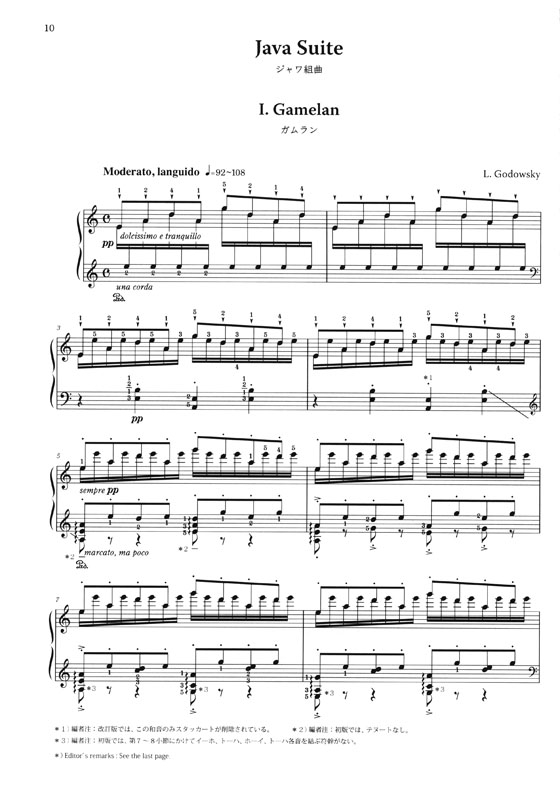 Godowsky【Java Suite】ゴドフスキー ジャワ組曲 フォノラマ~ピアノのための音紀行