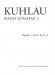 Kuhlau : Piano Sonatas Ⅰ／クーラウ‧ピアノソナタ曲集 1