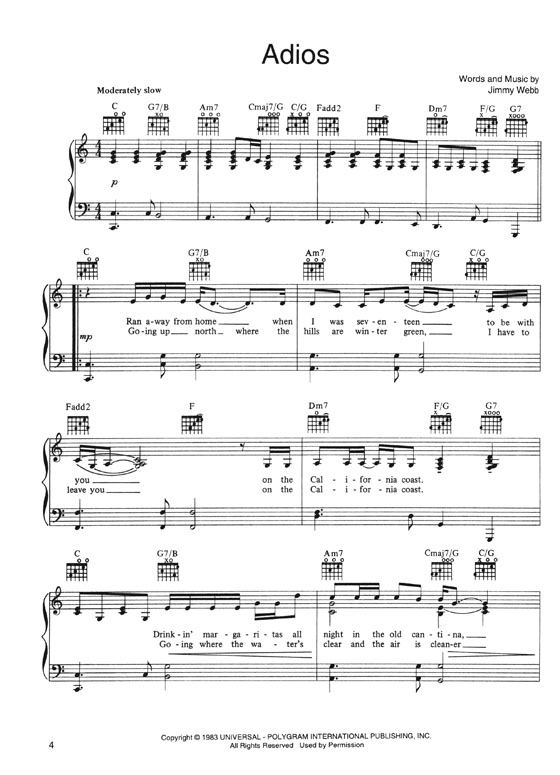 【The Best of Linda Ronstadt】Piano‧Vocal‧Guitar