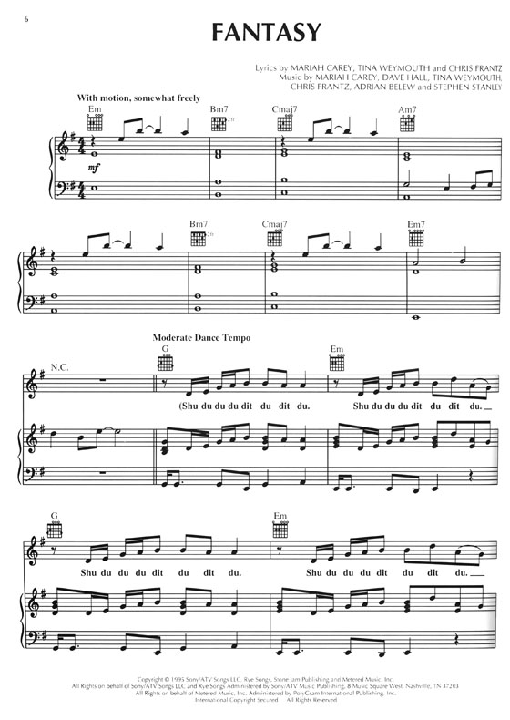 Mariah Carey【Daydream】Piano‧Vocal‧Guitar