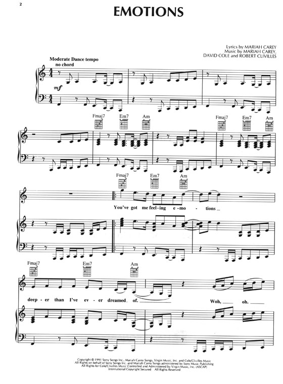 Mariah Carey【Acoustic】Piano‧Vocal‧Guitar