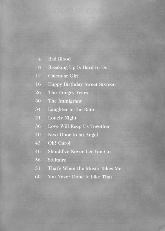 Neil Sedaka's【Greatest Hits,  2nd Edition】Piano‧Vocal‧Guitar