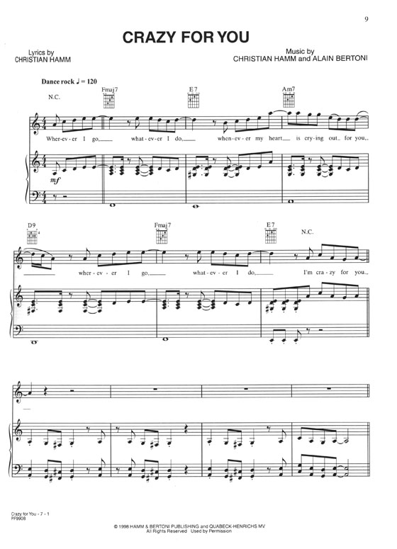 Nsync® Piano‧Vocal‧Chords