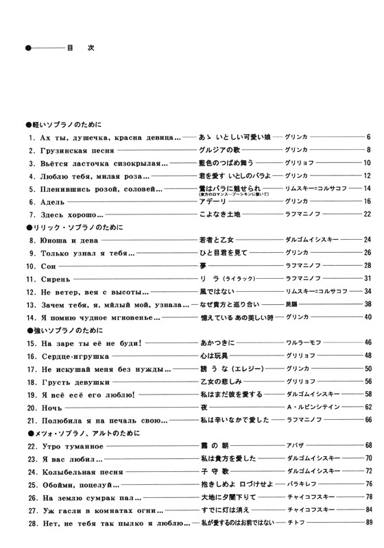 Cбophиk Pycckиx Pomahcob И Пeceh 1 ロシア歌曲集 1 第3版