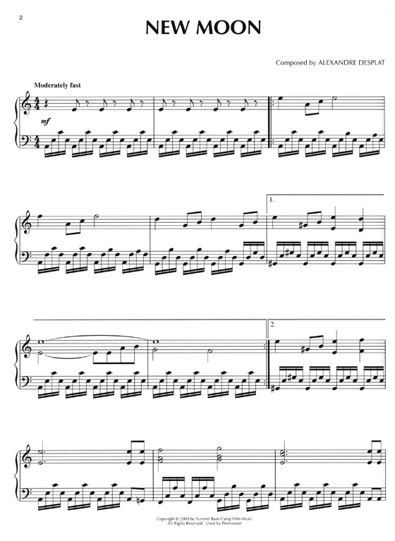 The Twilight Saga : New Moon-The Score , Piano Solo