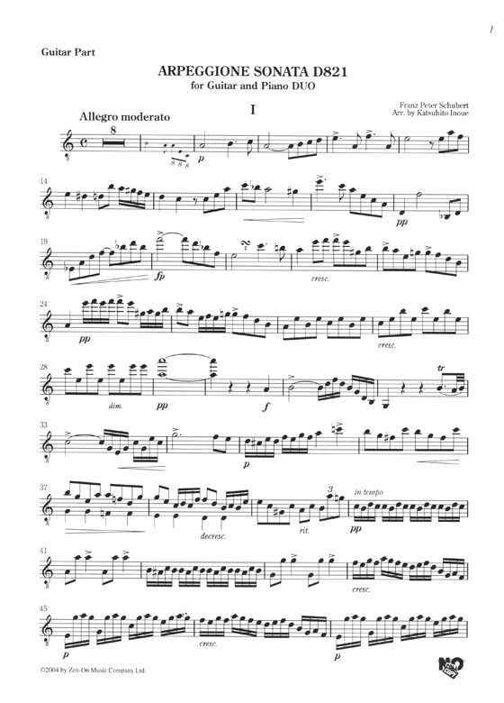 ギターとピアノのためのデュオ シューベルト選集／F. P. Schubert Selected Works for Guitar and Piano Duo