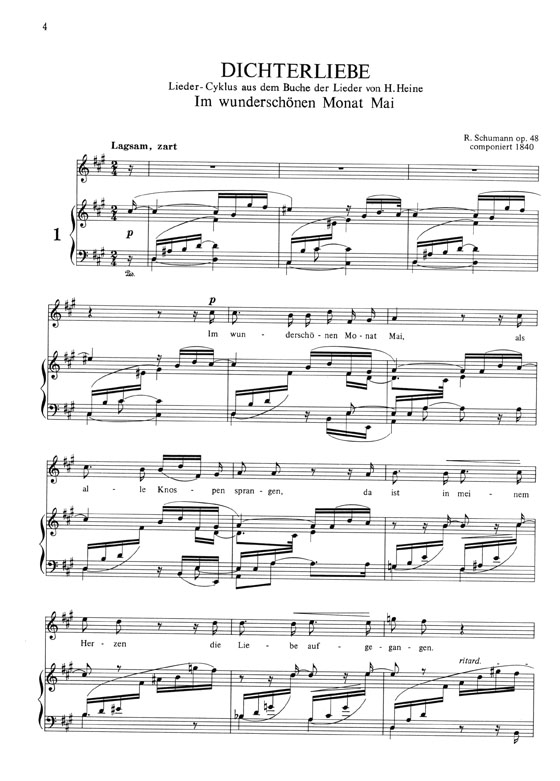 Schumann Dichterliebe Op.48 シューマン 詩人の恋(原調版) Schumann Dichterliebe Op.48 シューマン 詩人の恋(原調版)