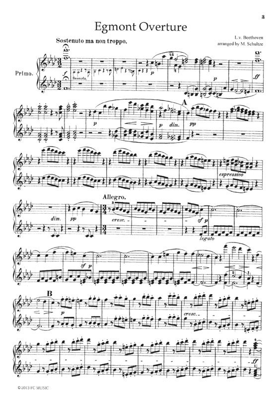 Beethoven 「エグモント」序曲 for Piano 4 Hands