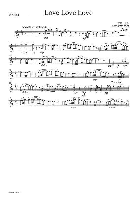 Love Love Love for String Quartet Love Love Love for String Quartet