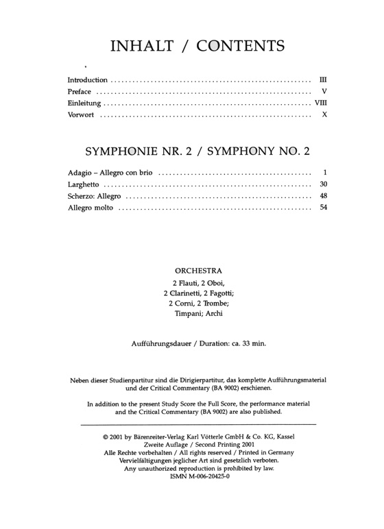 Beethoven‧Symphonie Nr. 2 in D-dur／Symphony No. 2 in D major‧Op. 36