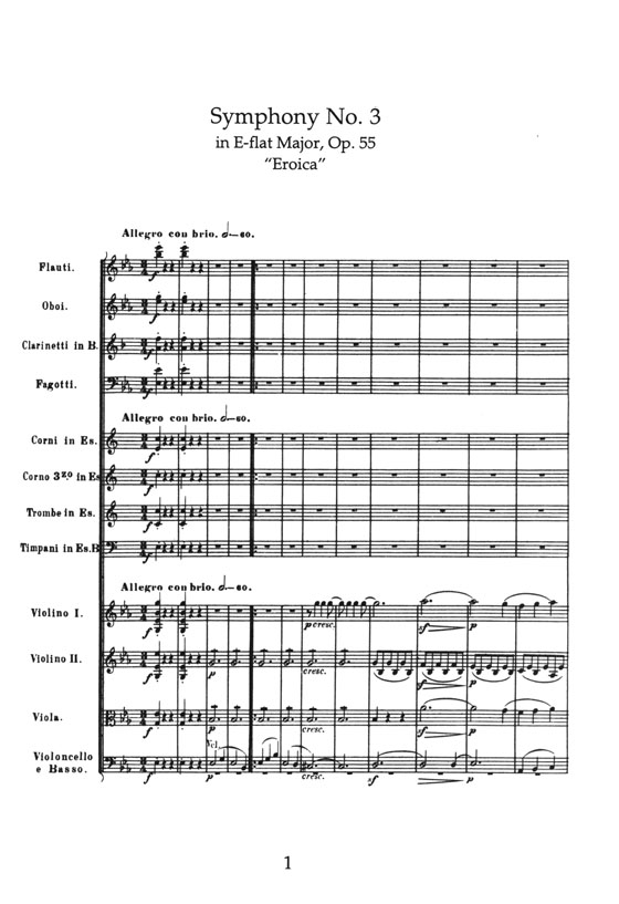 Beethoven Symphony No. 3 in E-flat Major, Op. 55 