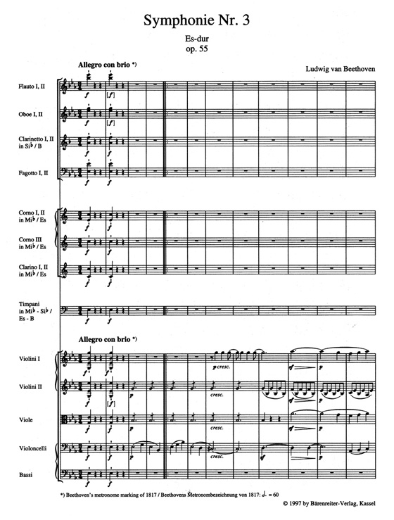 Beethoven‧Symphonie Nr. 3 in Es-dur／Symphony No. 3 in E-flat major‧Op. 55