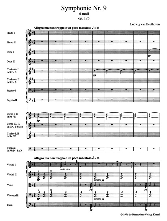 Beethoven‧Symphonie Nr. 9 in d-moll／Symphony No. 9 in D minor‧Op. 125