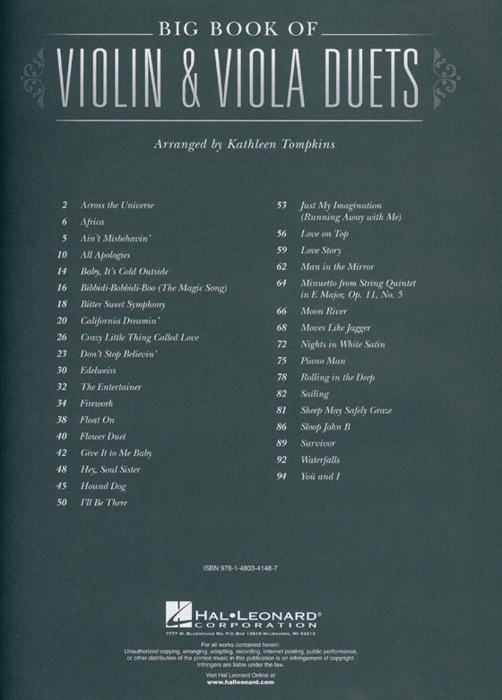 Big Book of Violin & Viola Duets