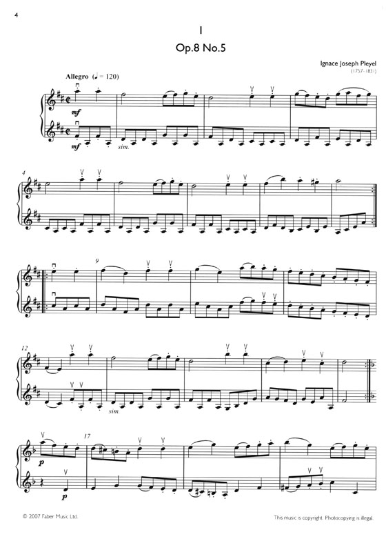 Real Repertoire - Violin Duets , Grades 5-7