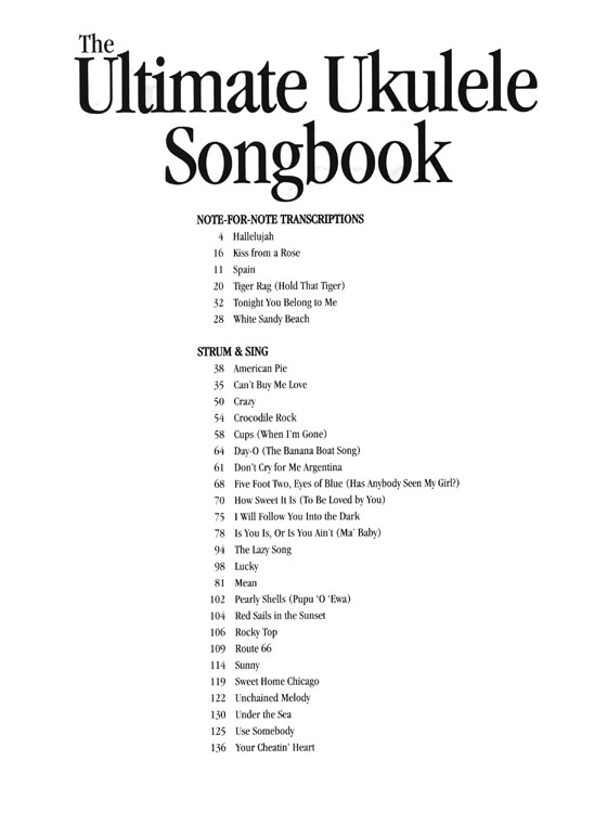 The Ultimate Ukulele Songbook