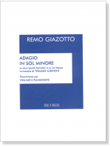 Tomaso Albinoni【Adagio in sol minore】for Violin and Piano Tomaso Albinoni【Adagio in sol minore】for Violin and Piano